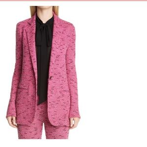St. John Collection Flash Pink Tweed Knit Jacket